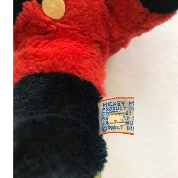 Mickey Mouse Soft Plushie Beanbag Stuffed Animal Disney Vintage 1980s - Picture 4 of 5